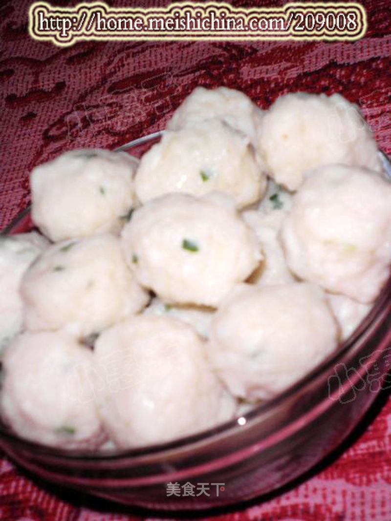 过年必做超详细超有弹性的------葱花鱼丸